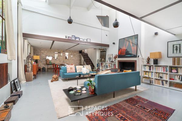 Loft sur cour dans un ancien atelier