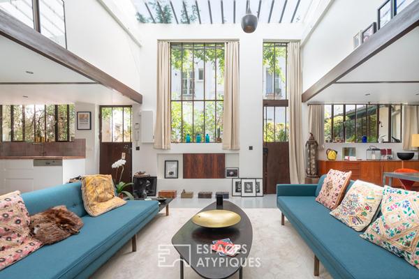Loft sur cour dans un ancien atelier