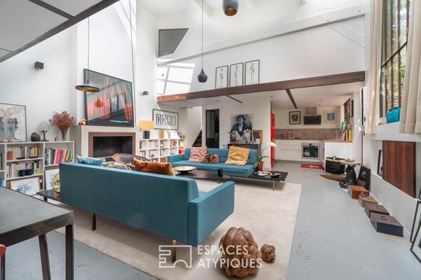 Loft sur cour dans un ancien atelier