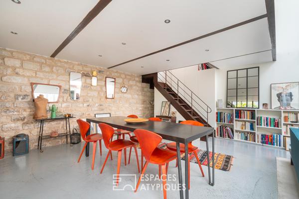 Loft sur cour dans un ancien atelier