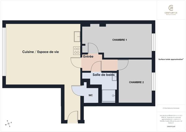 Appartement T3 à vendre  3 pièces - 65,88 m2 CHARTRES - 28
