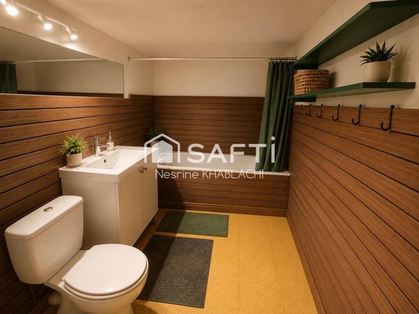 Maison mitoyenne 70m2 2 ch. avec terrasse et jardin
