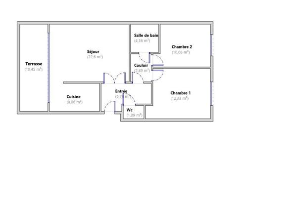 Appartement à vendre 3 pièces 67 m² Lyon 9
