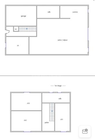 ***GAINNEVILLE***maison non mitoyenne de 126m² avec vie de plain pied composée de 4 chambres, 2 salles de bains, jardin et garage