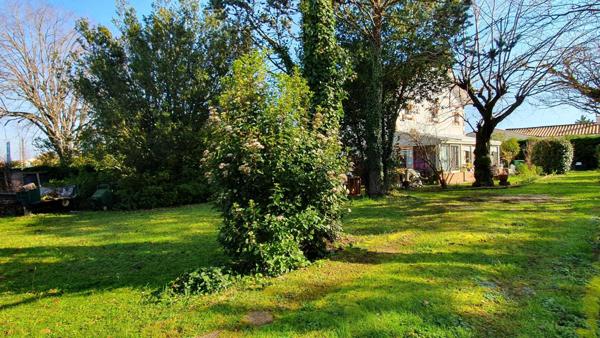 Charmante maison en pierre et brique, beau terrain avec un puit, garage