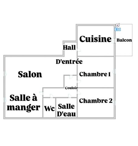 Grenoble – T3 Traversant 62 m² – Vue Montagne – Balcon - Pas d’encadrement des loyers – Garage