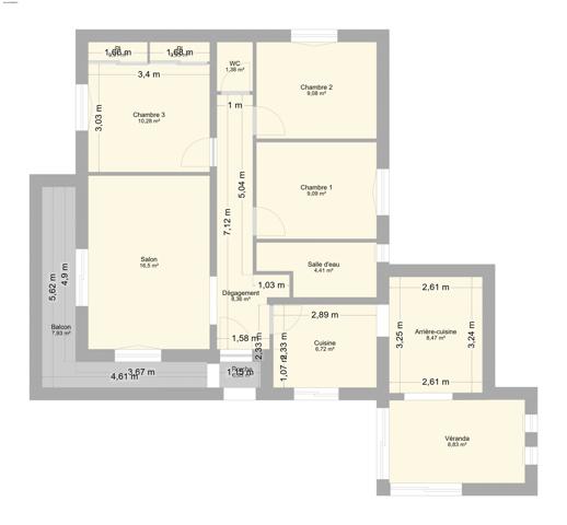 Maison plain-pied – Les Bonnes Herbes – 86 m² habitables – Parcelle 760 m²