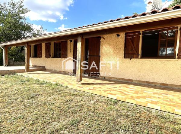 Pavillon T4 de plain-pied sous-sol complet
