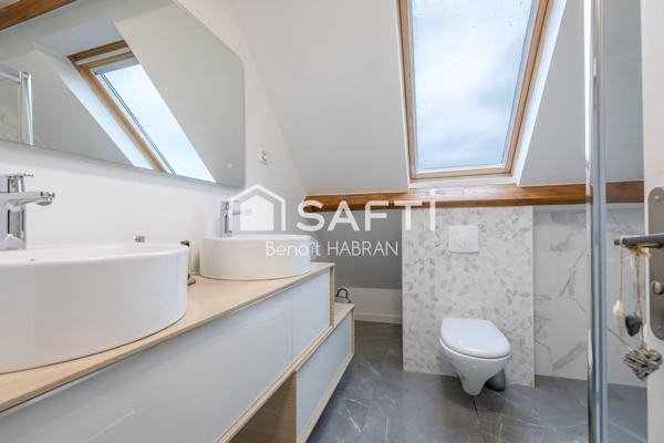 Maison 140M2, 7 pièces, 4 chambres, jardin 460m2