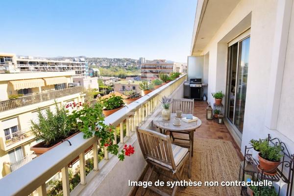 ST LAURENT DU VAR/ CENTRE-VILLE - 1/2 pièces 37m², dernier étage, terrasse 10m²