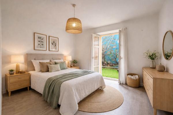 Le Cannet - 2 pièces traversant en rez-de-jardin avec parking