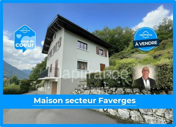 Maison avec 2 appartements indépendants + sous-sol complet – Secteur Faverges (74)