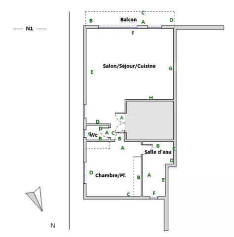 Vente                                                      Appartement
                        
                     2 pièces                      53 m2                     à Aubagne