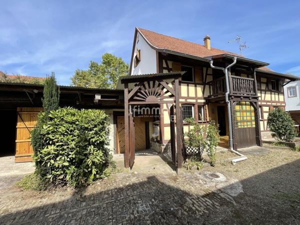 Maison alsacienne de caractère avec jardin et dépendances