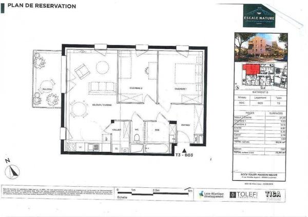 Appartement 3 pièces - 44350 Guérande