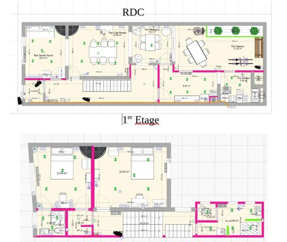 A Douai centre , Immeuble de rapport meublé tout confort, 6 chambres ; 200m²