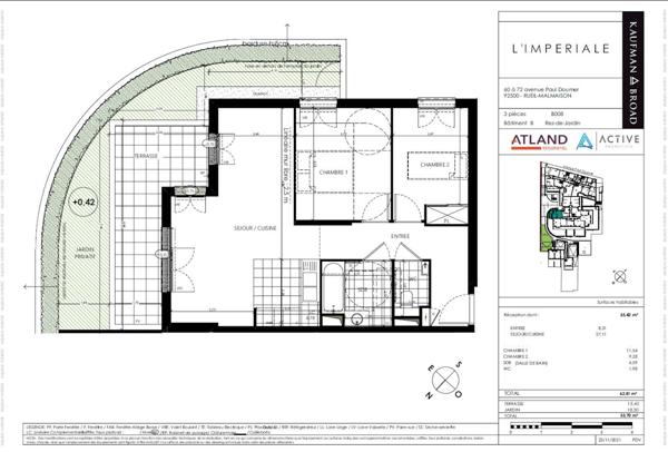 Appartement 3 pièces à louer