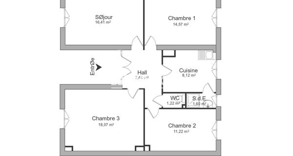 Location Appartement 3 pièces 78.65 m² - Colmar 68000