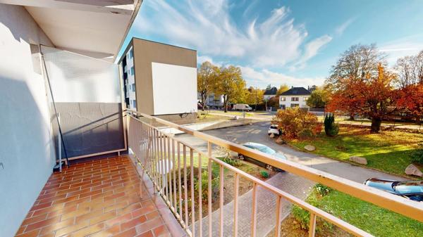 Spacieux 2/3 pièces avec double balcon, cave et garage – Koenigshoffen