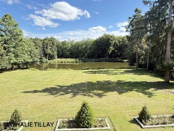 Plateau de Sologne, propriété d'agrément a vendre : Parc de 33 ha, piscine, tennis, biotope Solognot: bois, foret , prairies , étangs , petite chasse et peche. Proche Orleans,