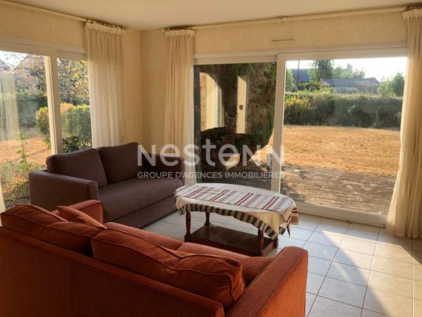 Maison à louer meublé à Vannes Tohannic, de 98m² 3 chambres avec terrasse, jardin et garage