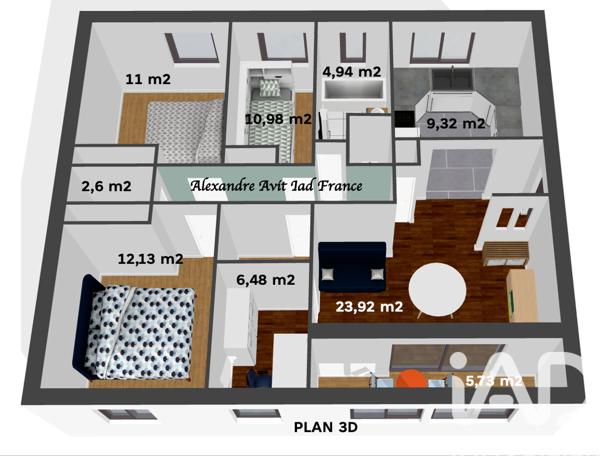 Appartement à vendre 5 pièces 93 m² Saint-Herblain