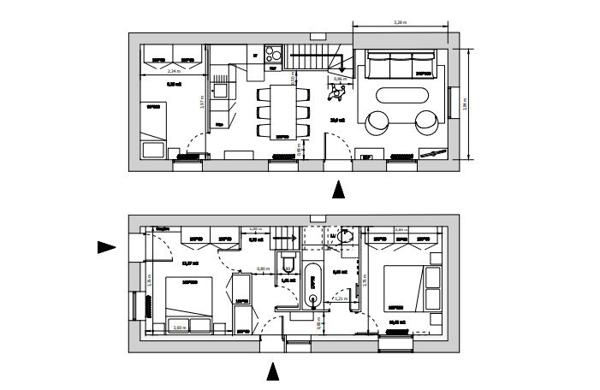 Maison T4 + dépendance T2 de 40m²