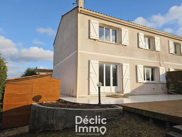 Vente maison mitoyenne Artigues pres bordeaux, 96m² 4 pièces 315 000€ avec garage