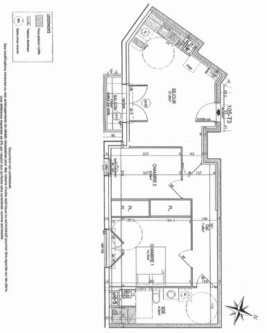 Appartement à louer Nantes : 3 pièces, 60m² avec 2 chambre(s) à 781€ - AJP Immobilier Nantes Jouzel