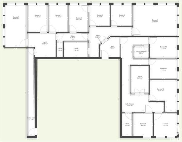 Bureaux à vendre 257 m² Toulouse