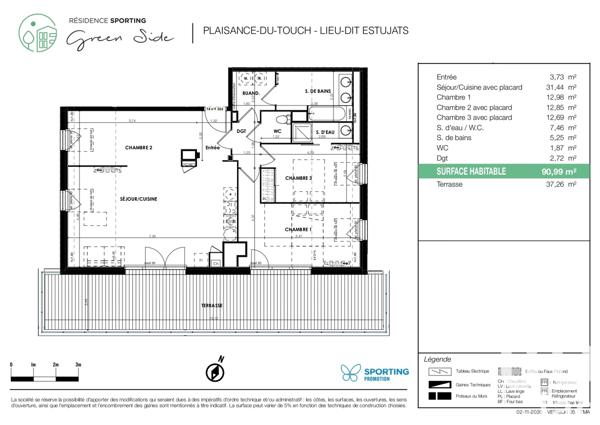 Appartement à vendre 4 pièces 91 m² Plaisance-du-Touch