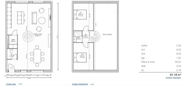 Achat appartement près de BORDEAUX - 3 pièce(s) - 62 m² - 249 500 €