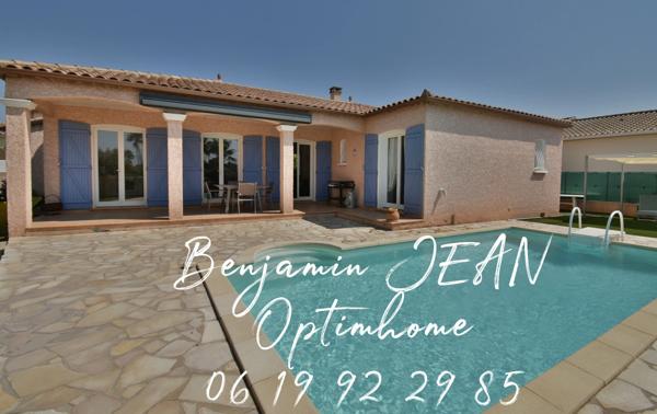 EN EXCLUSIVITÉ – Maison F4 de plain-pied avec piscine à Sérignan