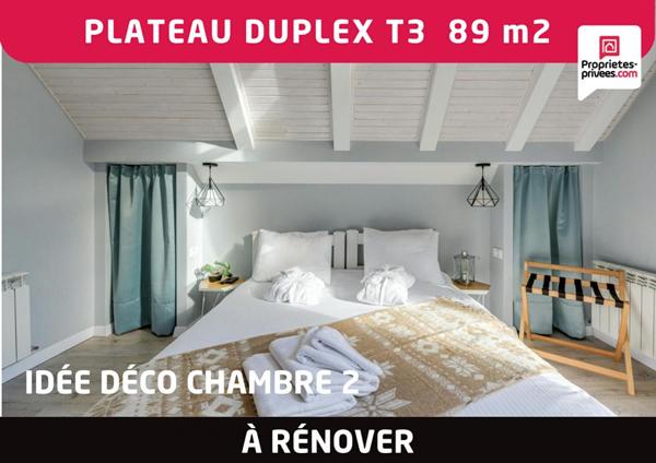 Plateau Duplex 3 pièces 89 m2 à rénover Amiens Saint- Maurice