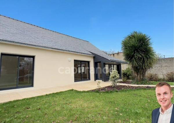 GOURIN (56) – Maison à vendre : 5 pièces, 122 m² habitables, garage, atelier, terrain de 815 m².