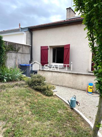 Charmante maison d'environ 75 m², 2 ch avec jardin et cave