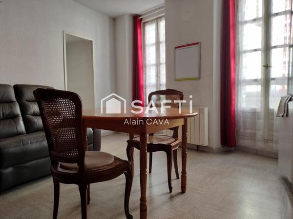 Appartement de 40m² au 1er étage sans ascenseur