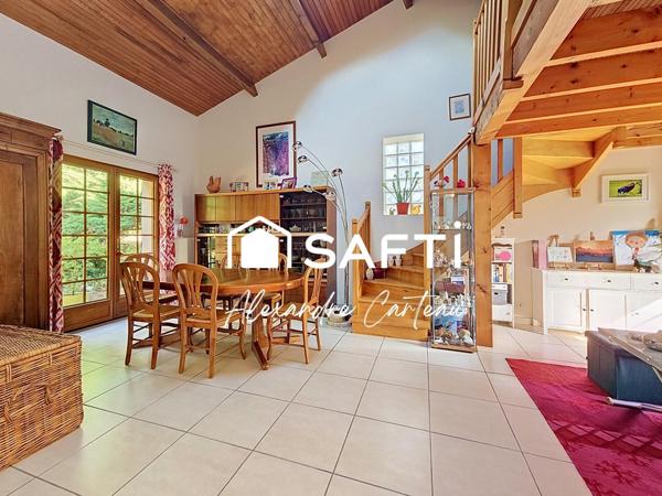 Maison 4 chambres, bureau, 2800 m² de terrain
