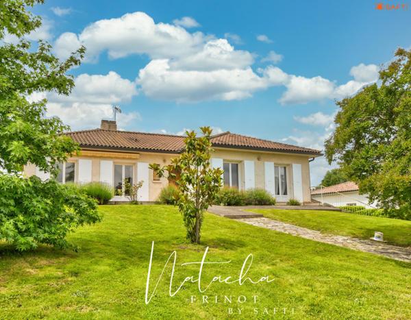 Une maison familiale avec sous-sol complet, jardin arboré et piscine, au cœur de Fronton
