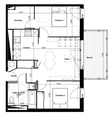 Opportunité rare appartement neuf T3