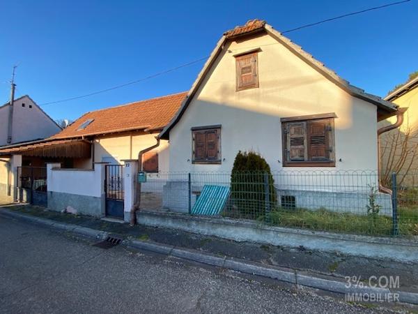 3%.COM Maison à rénover avec jardin sur terrain de 4.85 ares Gougenheim (67270)