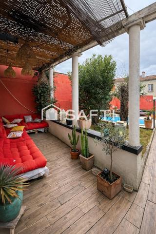 Maison de ville rénovée avec piscine – Quartier calme proche centre de Carcassonne