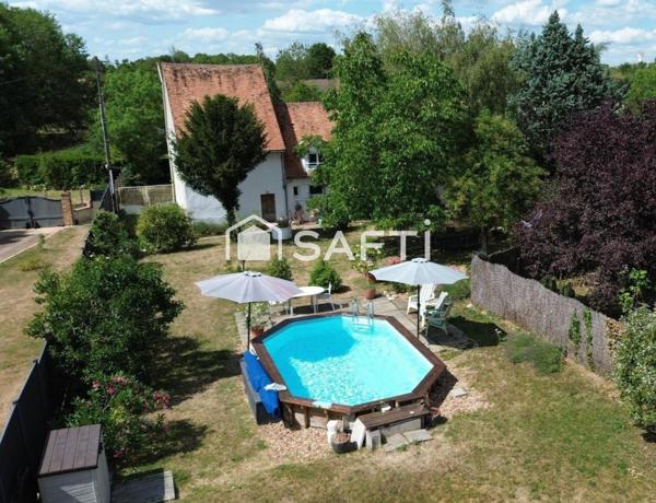 Charmante maison ancienne avec rez-de-chaussée autonome et piscine