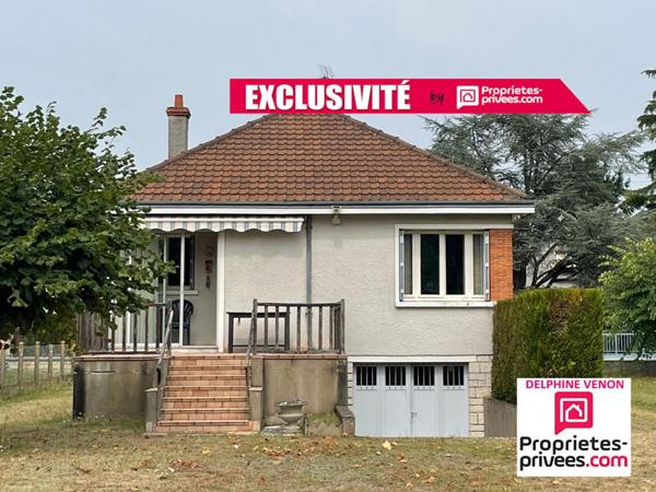 Exclusivité - Maison sur sous-sol sur un terrain constructible de 2 250 m² environ à 2 pas des écoles à Châteauneuf Sur Loire