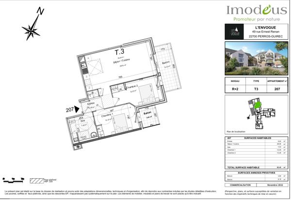 Dernières opportunités 6 Appartements  3T3 et 3T4