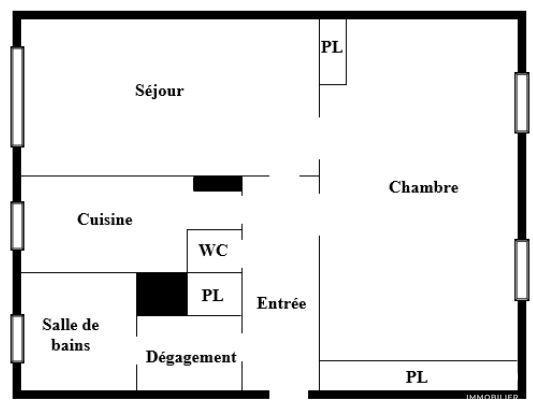 Appartement à vendre 3 pièces 49 m² Le Pecq