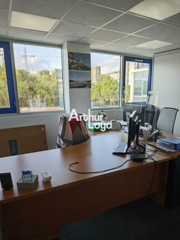 BUREAUX PMR EN OPEN SPACE A LOUER SUR NICE OUEST 670M² DIVISIBLE QUARTIER MERIDIA NICE ECO VALLEE