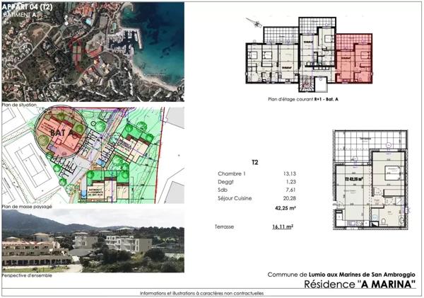 Vente Appartement 2 pièces 42 m2 à Lumio