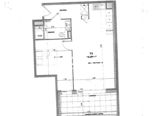 Location Appartement 2 pièces 48.9 m² - 26 RUE JEAN GIRARD MADOUX Chambery 73000