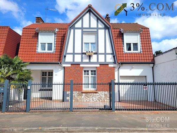 SEMI-PLAIN-PIED DE 133 M² AVEC 4 CH + JARDIN + GARAGE  Roubaix (59100)